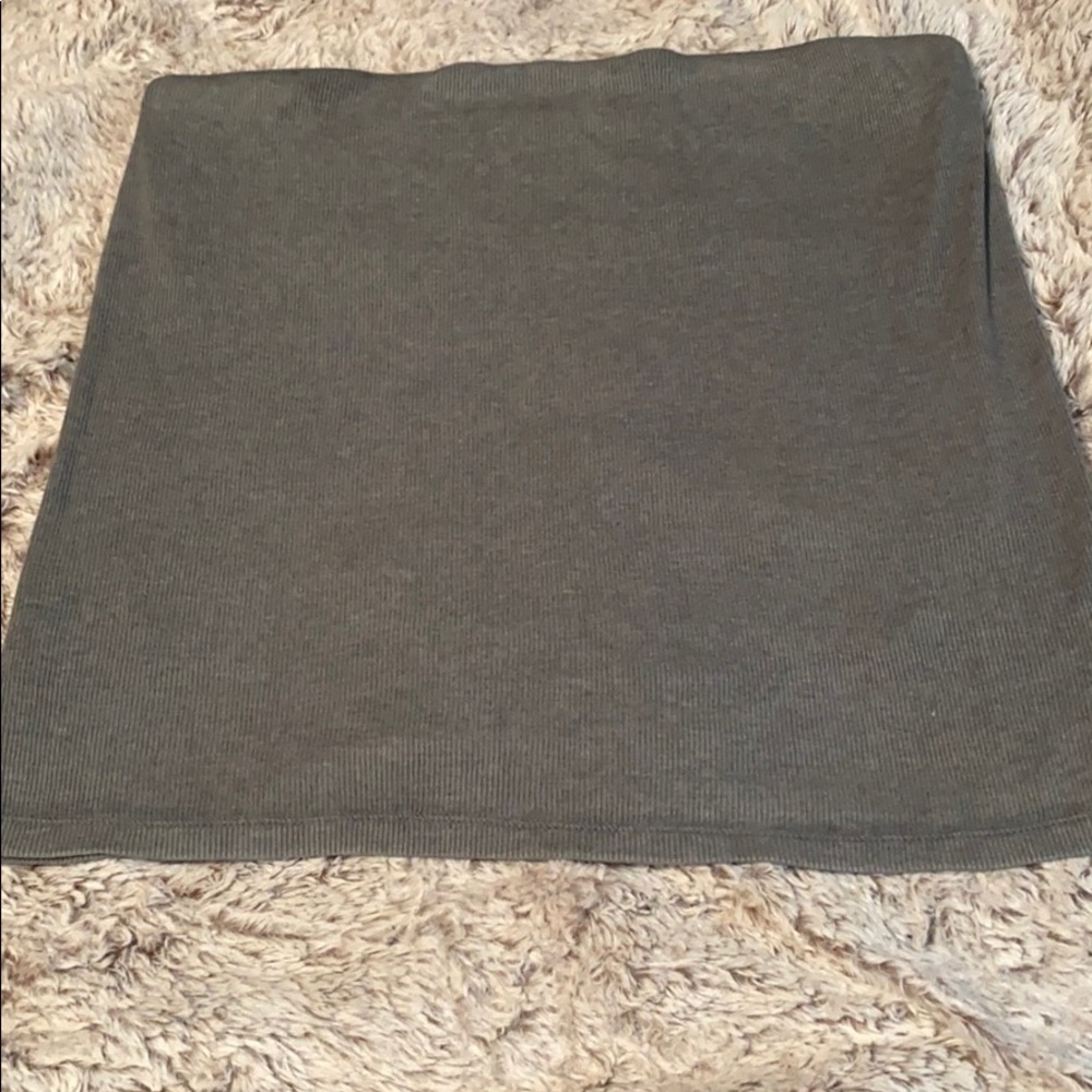 Olive green tube top